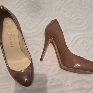 Ivanka Trump Brown Patent Leather Stiletto Heels